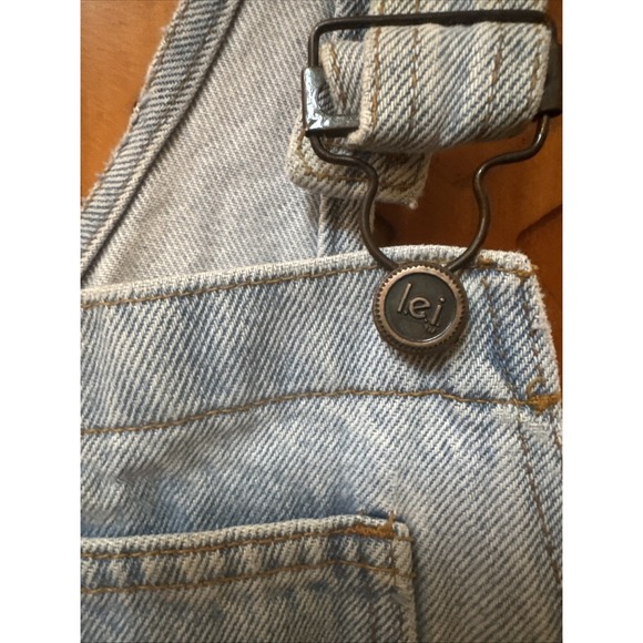 Vintage Y2K Womens Sz Large LEI Distressed‎ Stonewashed Overalls Carpenter USA - Picture 2 of 10